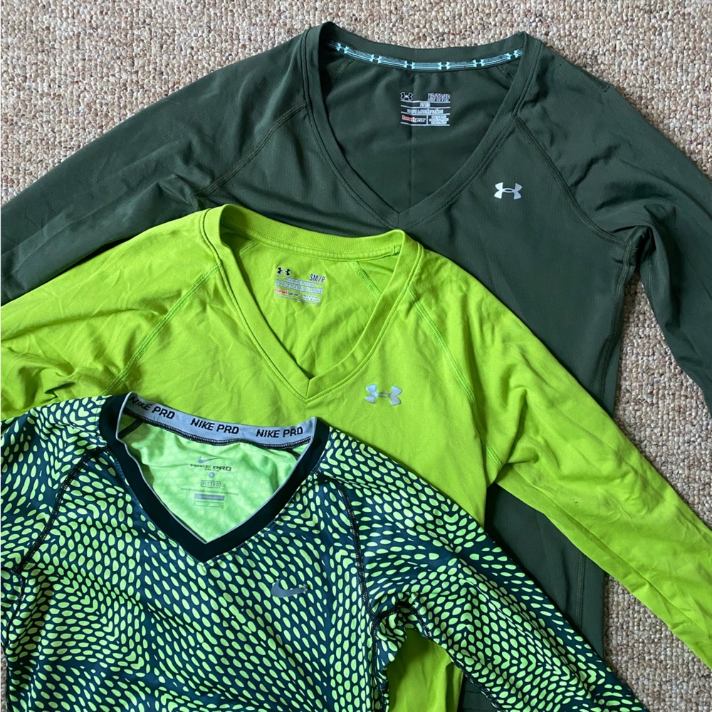 Bundle of Athletic Tops (UA, Nike)